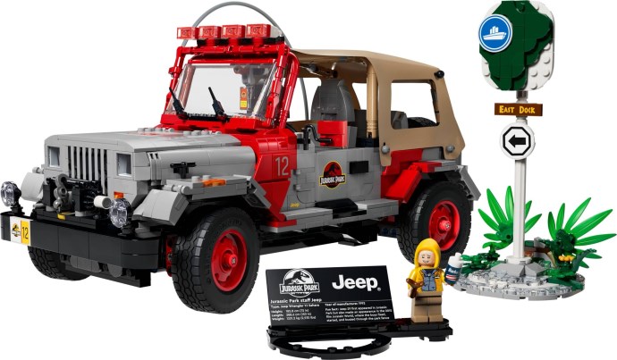 Jurassic Park Jeep Wrangler LEGO Set 77984
